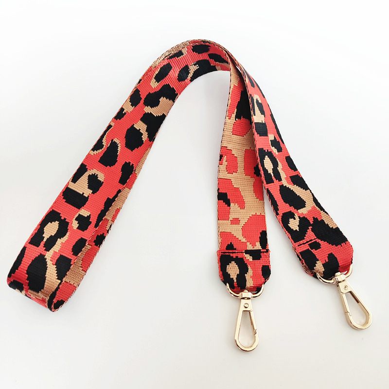 New Color Leopard Print Wide Shoulder Strap Unadjustable One-shoulder Crossboby Bag Long Strap Handbag Strap Accessory Strap display picture 16