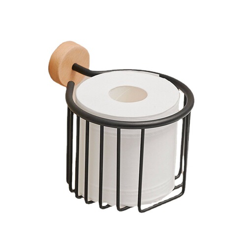 New wood white bathroom toilet paper box beech wood toilet paper holder tissue box face towel solid wood tissue basket