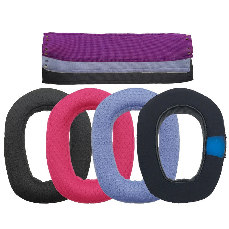 Suitable for Logitech G435 G335 Headphone Cover Sponge Cover Earmuffs Beam Cloth Cover Head Beam Pad