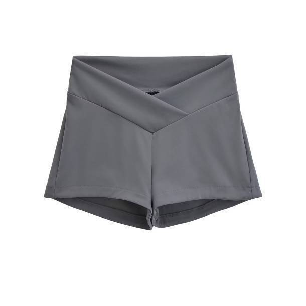 Cross-Border Wholesale Trendy Cross-Waist Sports Yoga Shorts for Women, Summer Slim-Fit Fitness Training Three-Quarter Hot Pants Cross-Border Wholesale Trendy Cross-Waist Sports Yoga Shorts for Women, Summer Slim-Fit Fitness Training Three-Quarter Hot Pants