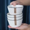 Rose diamond 6 -inch noodle bowl 4 installation
