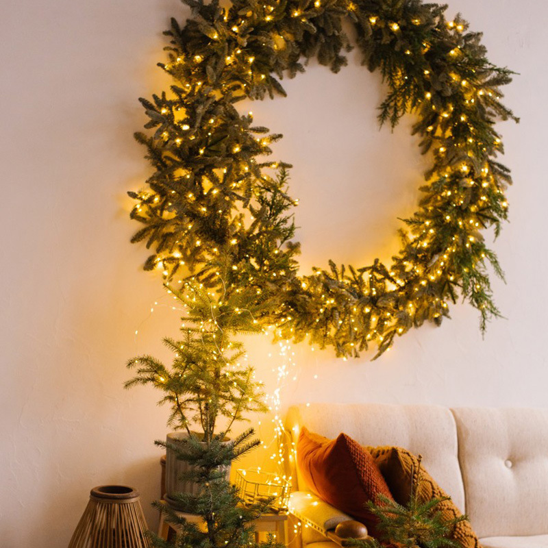 Batería lámpara de cobre Navidad atmósfera interior lámpara de caja de baterías lámpara romántica decoración de vacaciones lámpara de colores