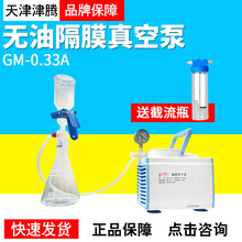 天津津腾GM-0.33A系列隔膜真空泵无油防腐型实验室电动抽气滤泵