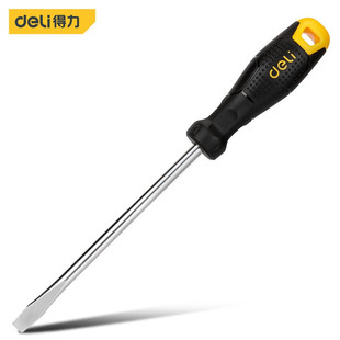 Deli DL6282001 screwdriver industrial grade screwdriver magnetic household hard flat screwdriver screwdriver