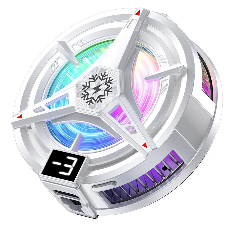 2025 nuevo radiador de teléfono móvil TL07 magnético semiconductor de refrigeración y enfriamiento Douyin con clip trasero de pantalla digital en stock