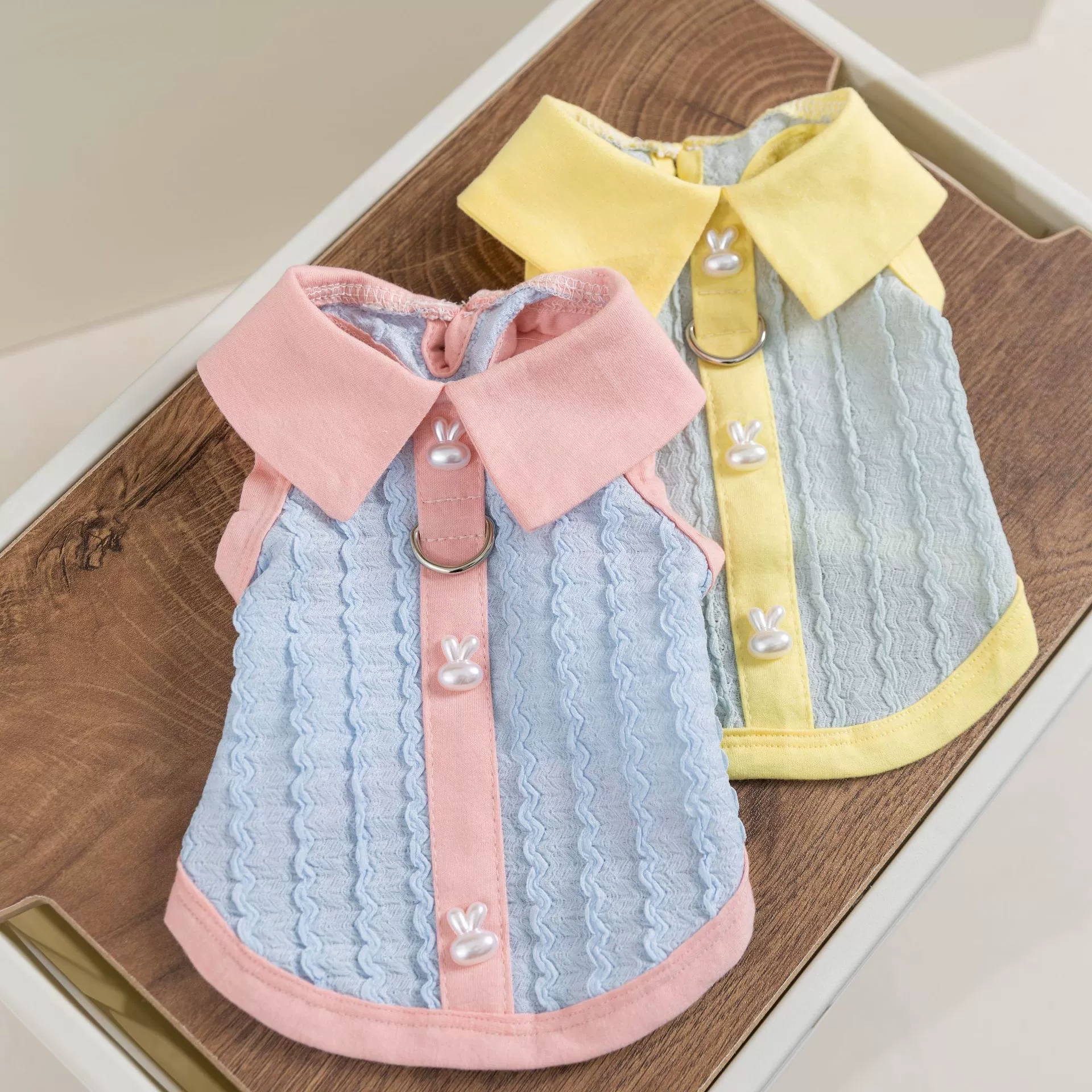 Весенне-летняя тонкая дышащая рубашка-поло для собак, жилет Тедди Бишон, одежда для маленьких и средних собак, оптовая продажа