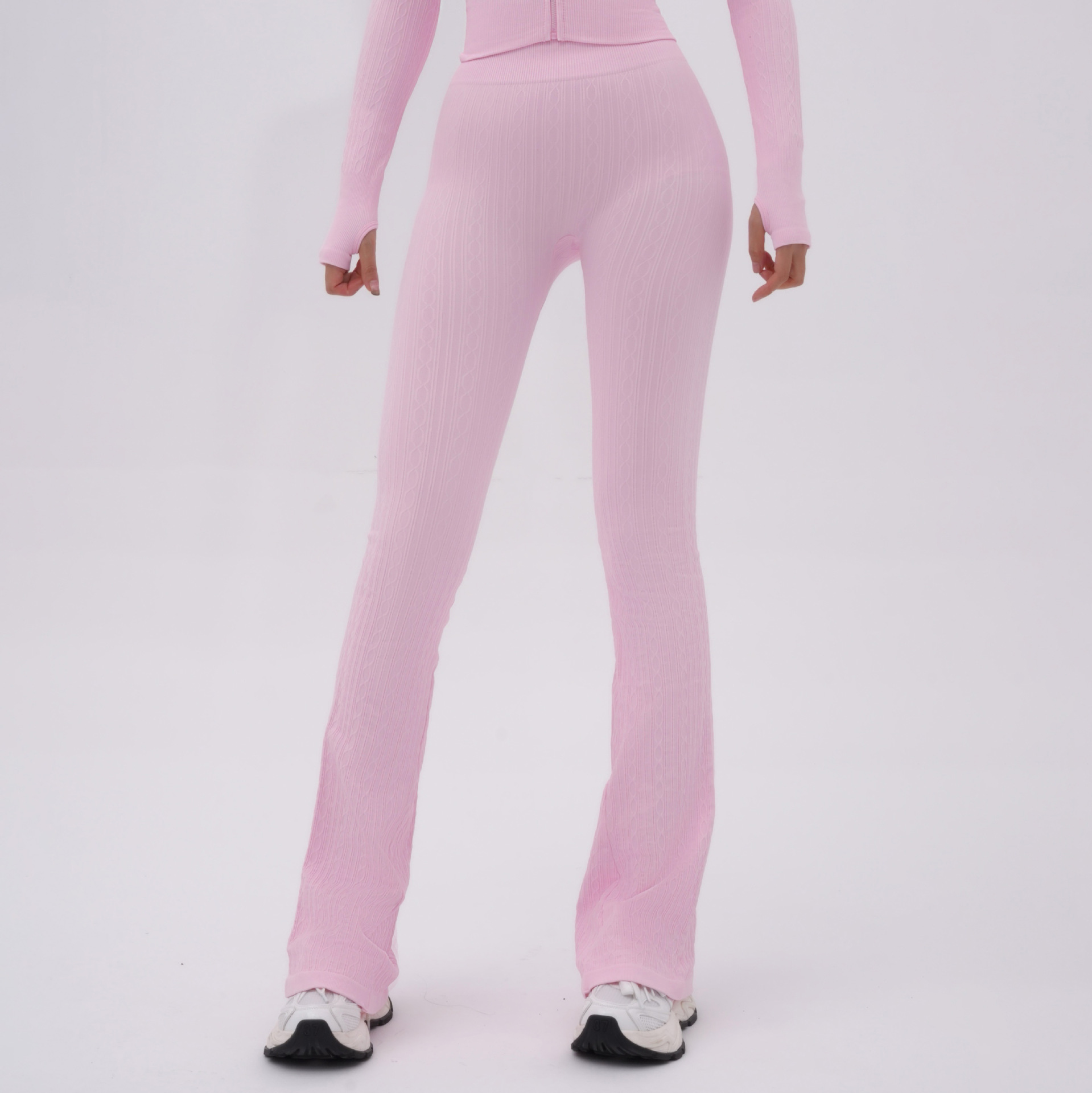 Cross-border nuevo ajuste de ropa de yoga adelgazante, moda femenina de elevación de cadera abdominal, ejercicio al aire libre, ejercicio de fitness yoga