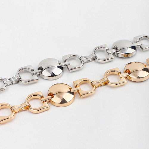 Creative exaggerated waist chain European and American cross-border jewelry hip-hop punk metal chain women's geometric personality retro body chain