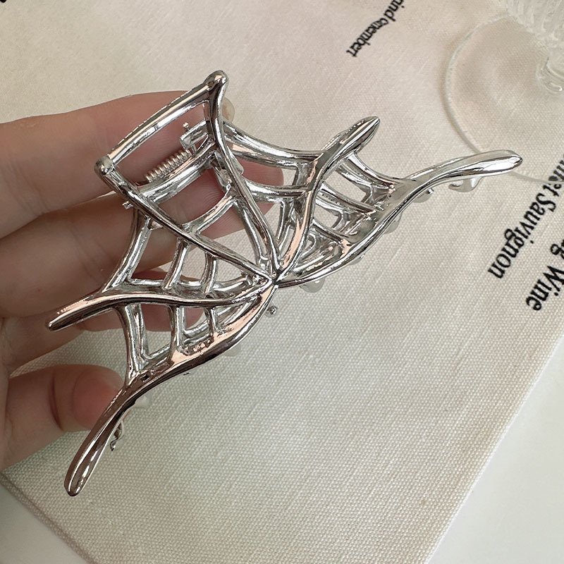 Spider, Spider Web, Skull Claw Pattern Halloween IG Style Women's Spider Spider Web Skull Claw Alloy Plating Hair Claws