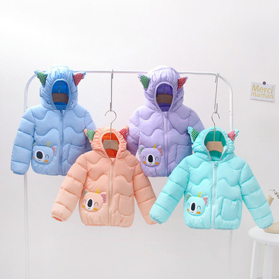 2021 children Down Cotton Autumn and winter new pattern Children thickening cotton-padded jacket Boy Girls keep warm cotton-padded clothes coat