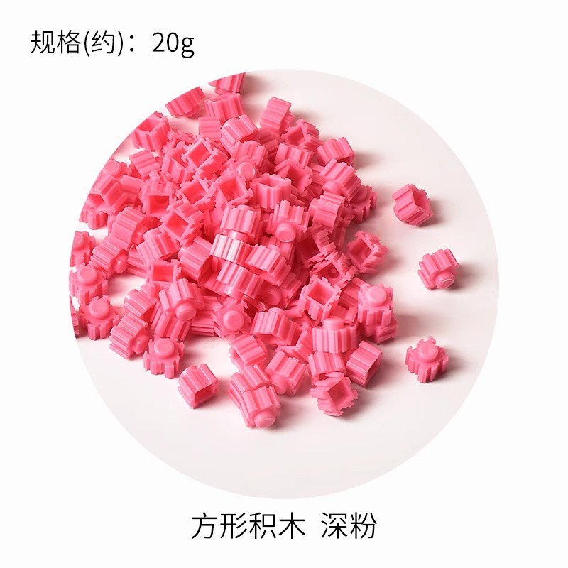 Materiales hechos a mano relleno de bloques redondos gránulos de bloques populares sensación de mano decoración DIY juguetes descomprimidos