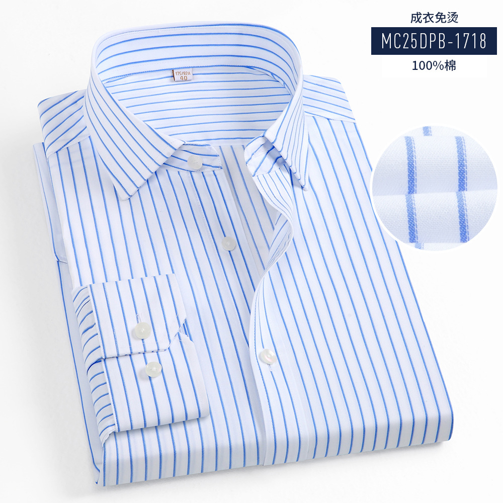 Camisas de hombre sin quemar, camisas blancas de mangas largas, ropa profesional de negocios 100% de algodón para hombres y mujeres con bolsillo