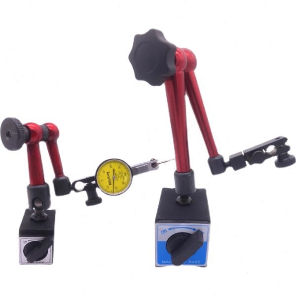 ??杠杆表百分表千分万向表座一套校表头0-10mm磁性液压表