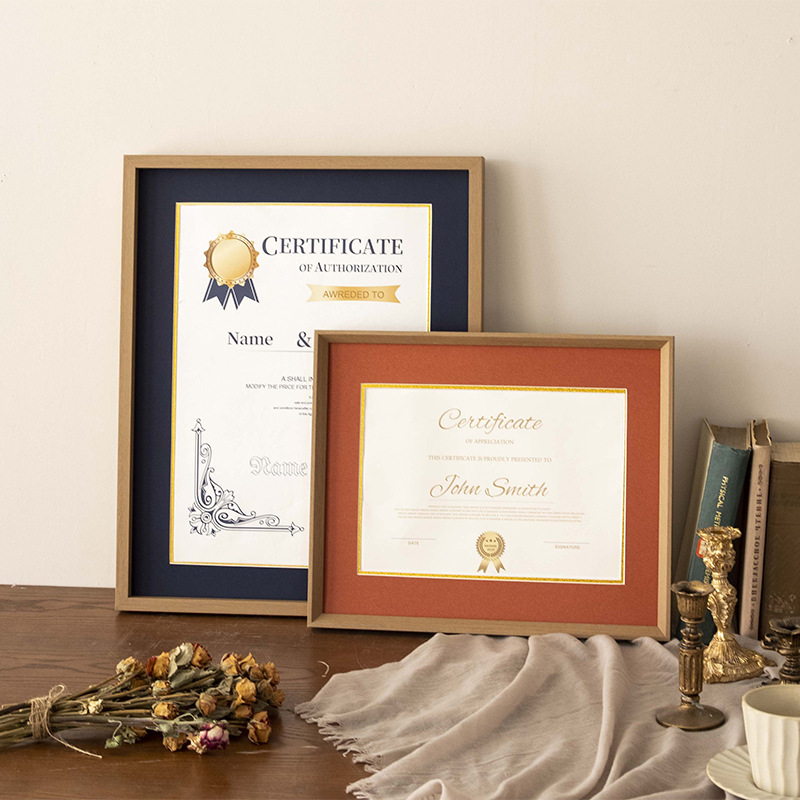 Graduation Certificate Frame A4 Business License Frame Wall-Mounted Graduation Certificate Display Frame Acrylic Picture Frame 20inch