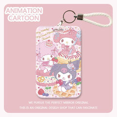 Cute Sanrio student campus card meal card holder bus Yangchengtong access control work card protective shell card holder lanyard