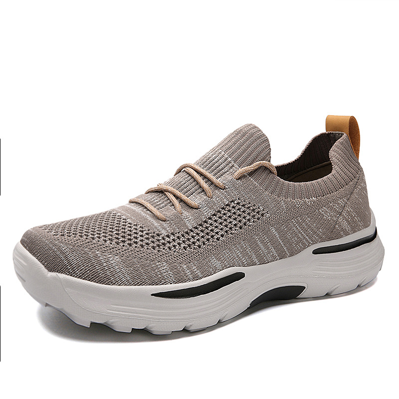 S-brand Similar Fly-knit Sneakers, Spring/summer Thick-soled Breathable Men's Walking Slip-on Shoes, In-stock Wholesale,_vogvips.com