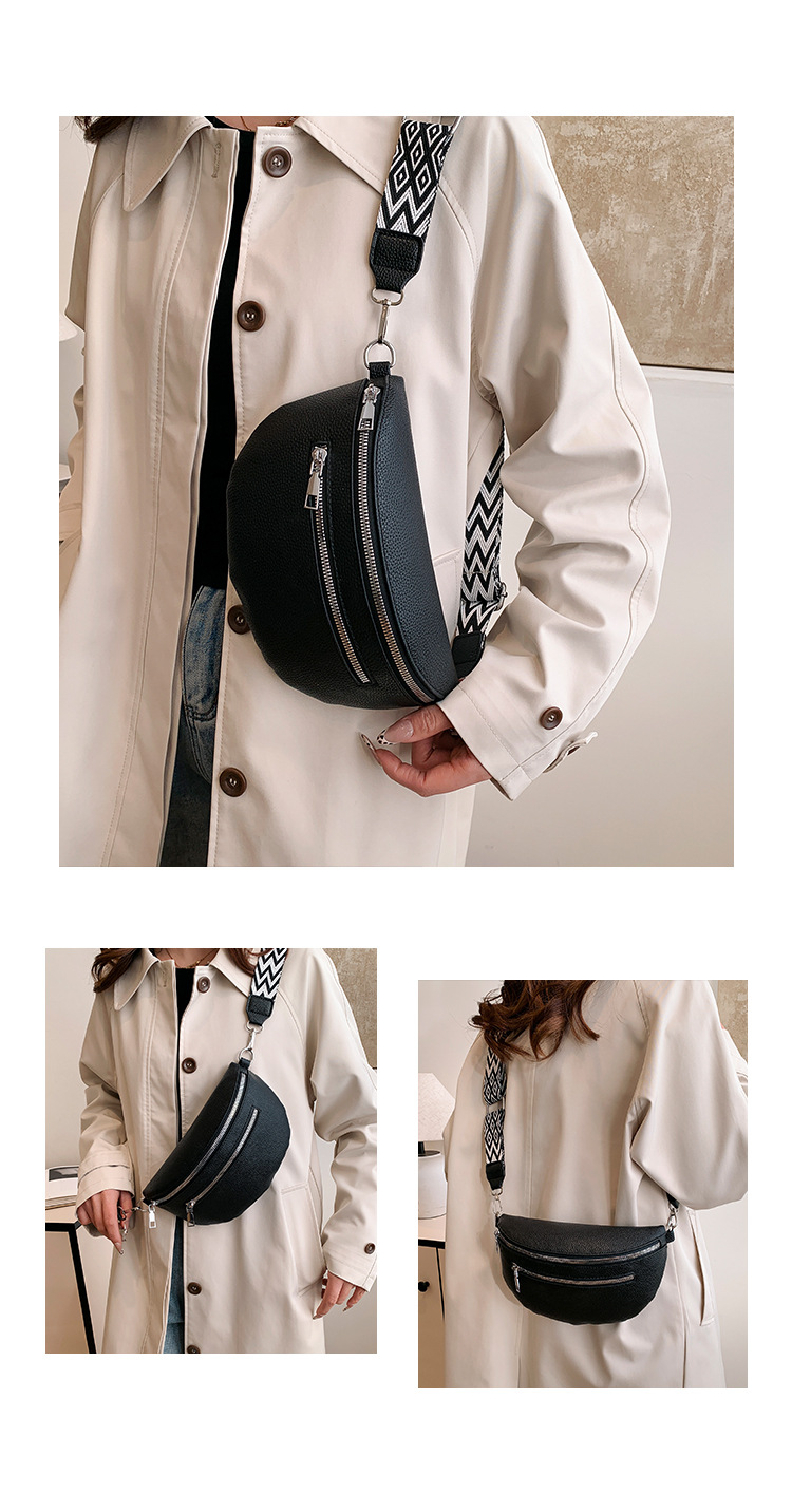 Women's Streetwear Solid Color Pu Leather Waist Bags display picture 4