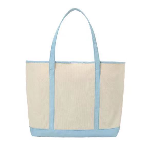 Sac cabas en toile grande capacité au toucher haut de gamme, idéal pour le travail et les trajets domicile-travail. Sac bandoulière, style Instagram, couleurs contrastées._voghion.com