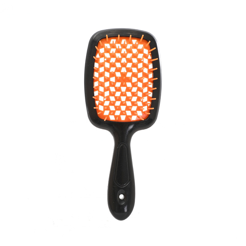 Peine de nido de abeja de malla hueca de venta caliente transfronteriza Peine de masaje Peine de peluquería hexagonal de doble uso húmedo y seco