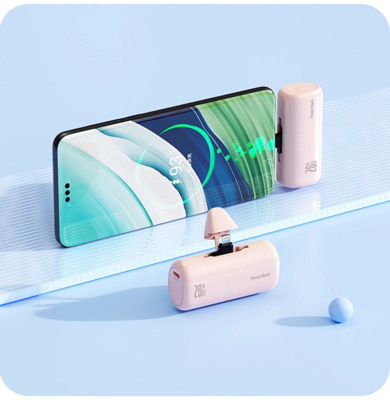 クロスボーダー新しいカプセルパワーバンク隠しデュアルインターフェースコンパクトポータブル電源卸売ミニ高速充電|undefined