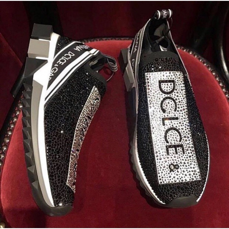 Popular Hong Kong DG2025 trendy brand lightweight breathable fly-knit casual women's shoes, slip-on running shoes for couples