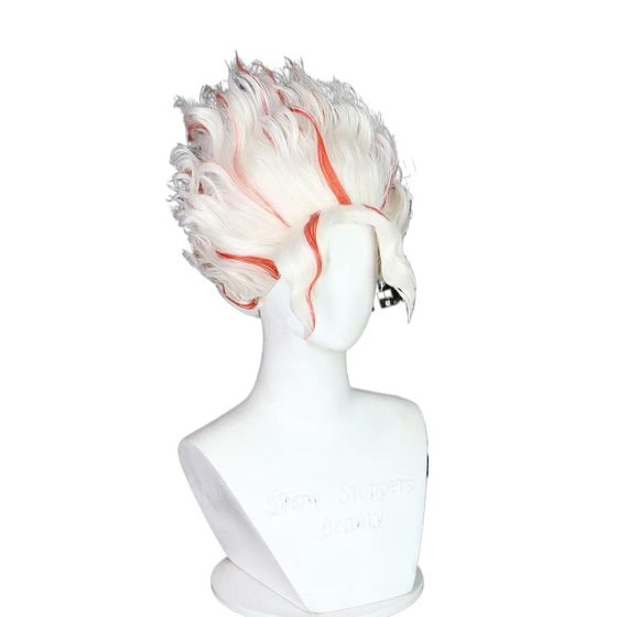 Daring Party Supernatural Armed Dang Da Dang Ekalen Red and White Spotted Short Hair cos Wig