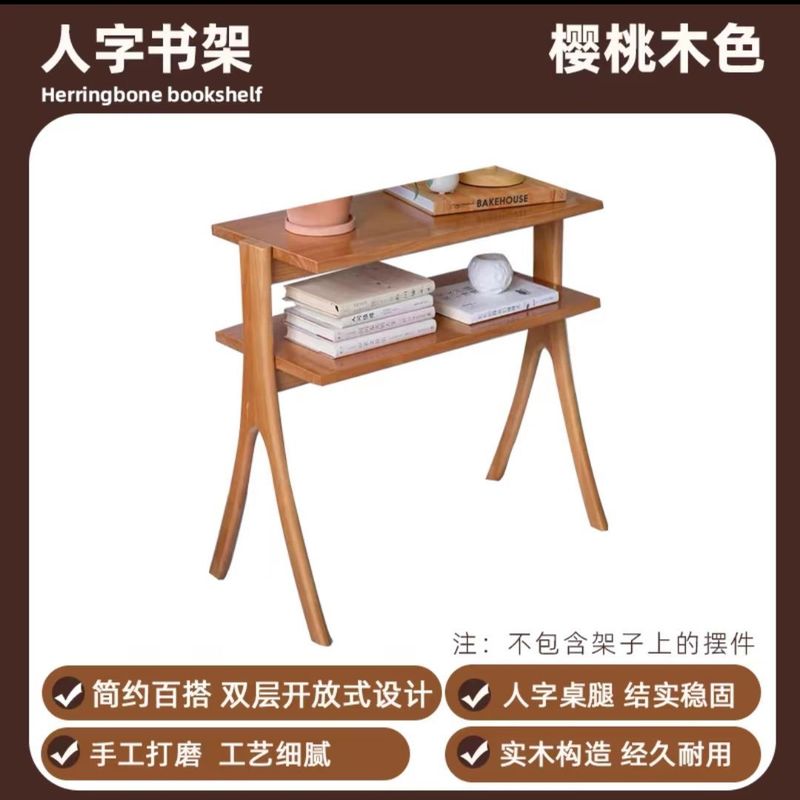 中古ソファサイドテーブルキャビネットベッドサイド二層木製収納ラックリビングルーム小さなコーヒーテーブルテーブルレトロ家具玄関フレンチスタイル|undefined