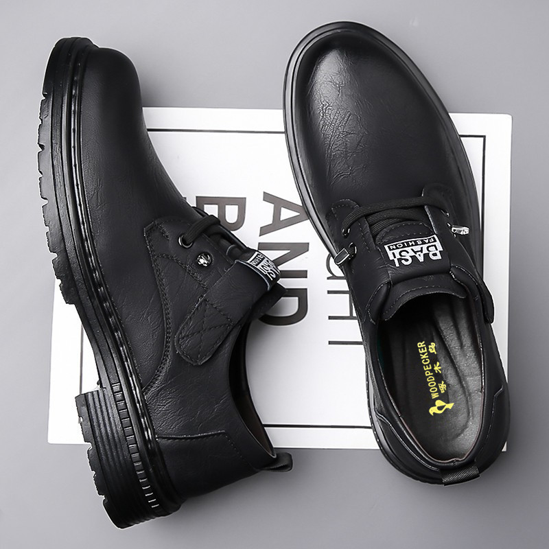 Herren Lederschuhe Für Freizeit Im Britischen Arbeitsstil_voghion.com
