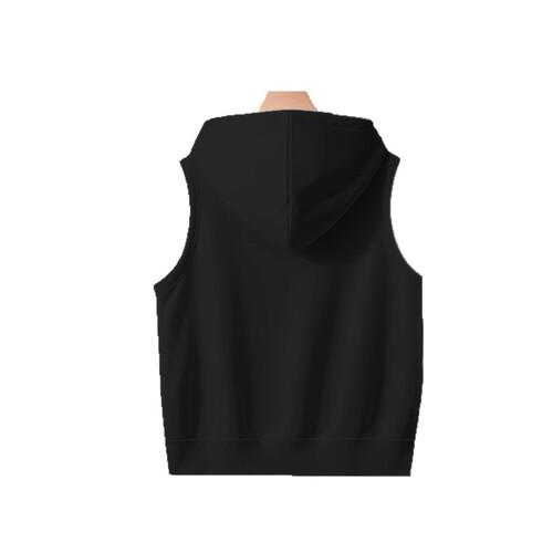 Hooded vest women's spring and autumn casual trend loose all-matching slimming sleeveless cardigan zipper sweater