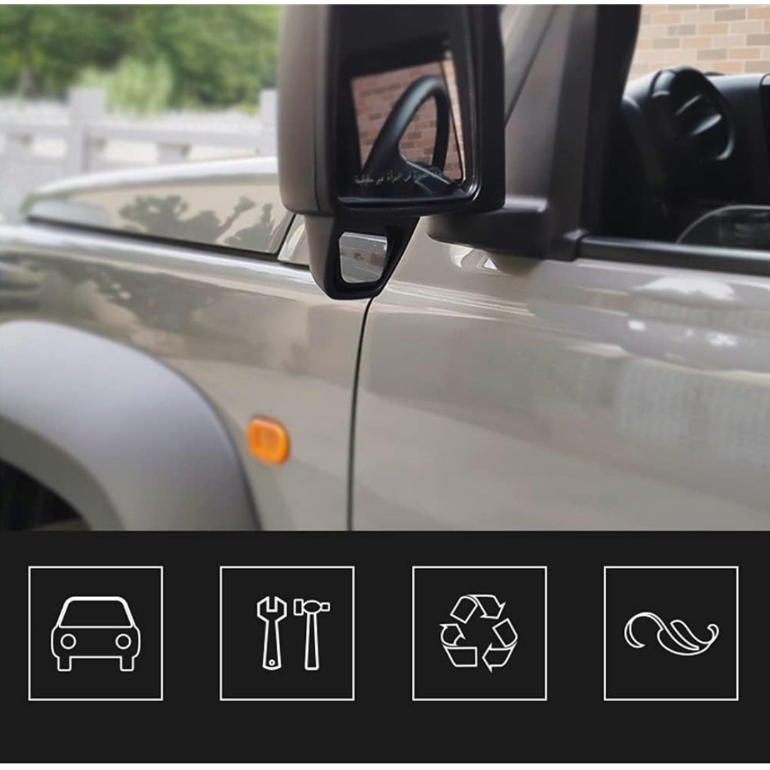 2018+ Jimny Jb64 Jb74 Modified Wide-Angle Rearview Mirror Blind Spot Mirror Ultra-Wide-Angle Reversing Mirror Ultra-Wide-Angle