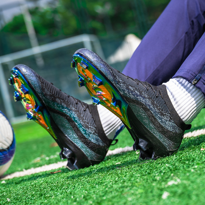 Professional Soccer Shoes With Studs And Electroplated Soles Unisex_voghion.com