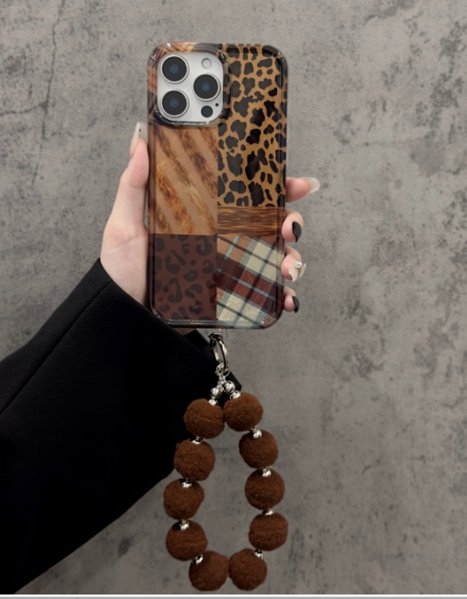 Chicas calientes con lazo de leopardo para iPhone14 Apple 16ProMax funda para teléfono móvil 15P nuevo 13 doble capa