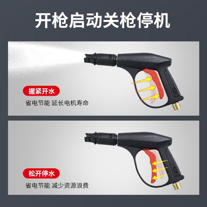 High-Pressure Water Gun for Car Washing, Household Car Washing Machine, 220V Powerful Floor Cleaning Tool, High-Power Car Washing Booster Pump Cleaning Machine