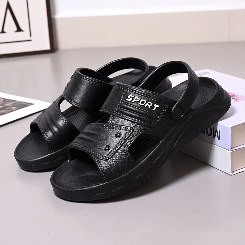 Men's Summer Sandals, Two-Way Wear, Non-Slip, Wear-Resistant, Beach Outdoor Casual Shoes, Sport Fashion Men's Shoes, Bathroom Shoes