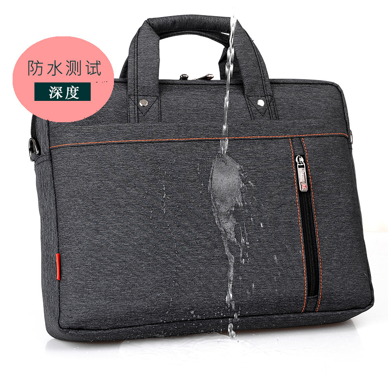 Bolso para computadora de un solo hombro transfronterizo de fábrica de origen maletín de negocios portátil de gran capacidad a prueba de golpes de 15/17 pulgadas