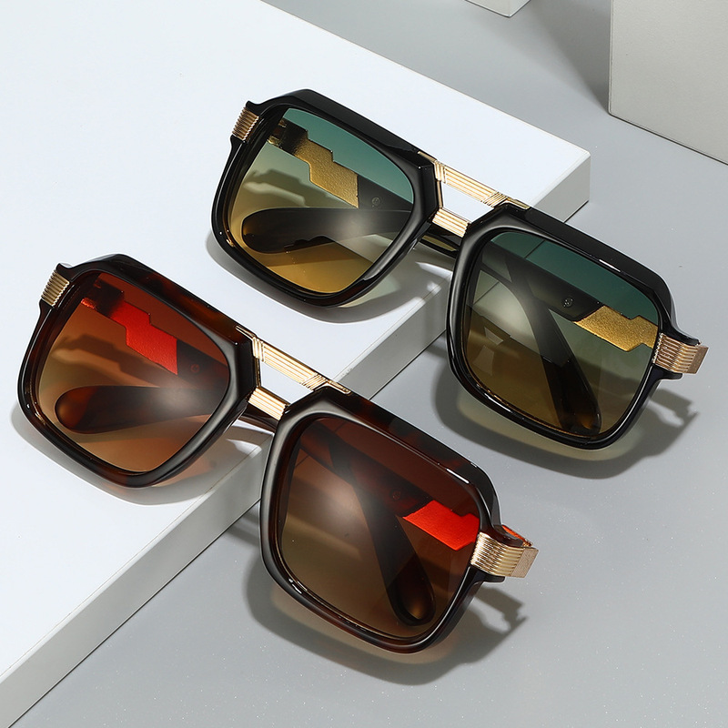 Mod6040 New Card Plus European and American Luxury Square Vacation Men's Sunglasses Versatile Glasses Frame Outdoor Cool Women's Sunglasses