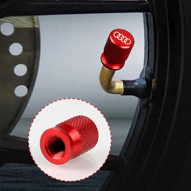 Suitable for Audi A3 A4 A6L A8 Q3 Q5 TT car aluminum alloy valve core cover tire nozzle cap