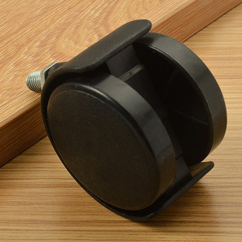 Minggu wholesale 1.5 inch M8 screw rod swivel caster plastic nylon screw thread office furniture wheel