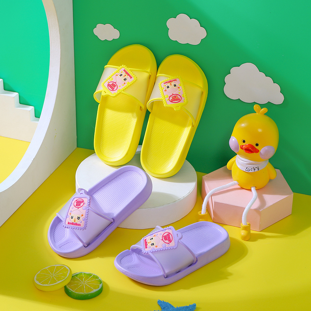 KHD brand new pattern Cartoon children slipper Boy girl indoor household non-slip soft sole lovely baby Sandals