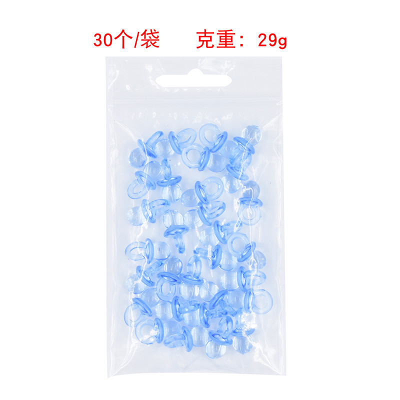 Acrílico transparente chupete bautismo bebé ducha Luna Llena regalo niño niña decoración 30 unids