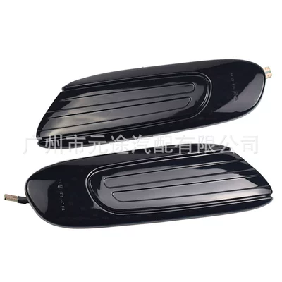 Suitable for BMW Mini CooperF55 F56 F57 dynamic side sign turn signal indicator light side light (Dönmə işıqları) - b-mn-04-blackened-v-style-with-trim-not-removable