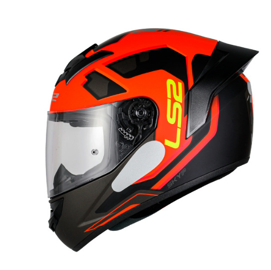 Motosiklet kaskı (dəbilqə) — Motuoche Scooter Winter FF352 - black-m