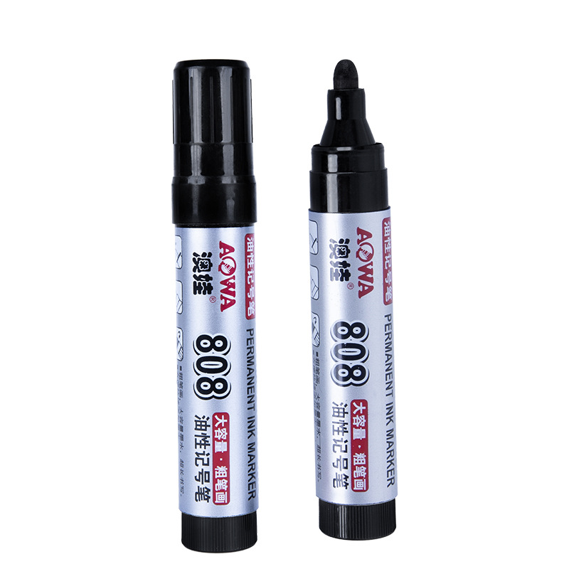 Gran capacidad 808 bolígrafo de cabeza redonda Big Mac logística bolígrafo de marcado creativo negro, rojo y azul bolígrafo de aceite al por mayor