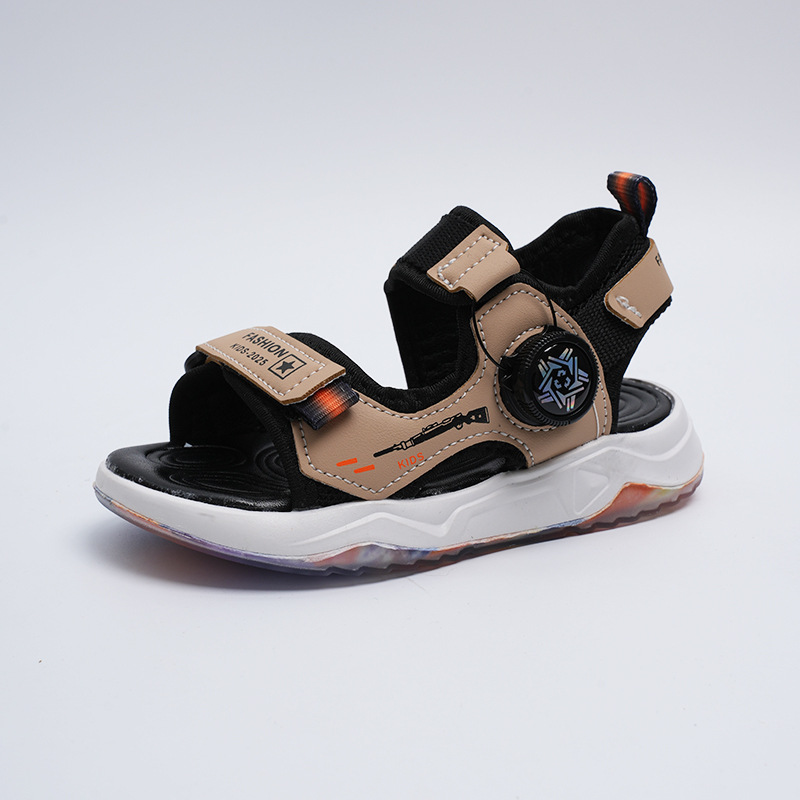 Sandalias deportivas para niños 2025 nuevos zapatos de verano para niños botones giratorios zapatos de playa con punta abierta sandalias para niños de mediana edad image 8