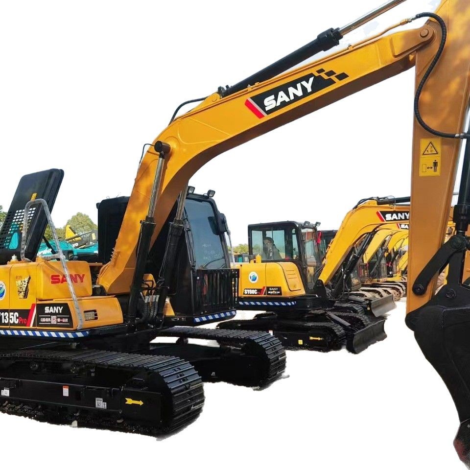 Marca de primera línea Sany135 excavadora SY95 línea de exportación de automóviles usados
