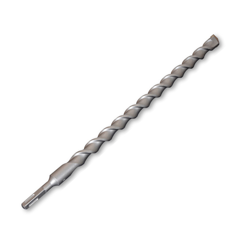 Square handle four-pit electric hammer impact drill through the wall drill lengthened concrete drilling hole alloy carbon steel long head