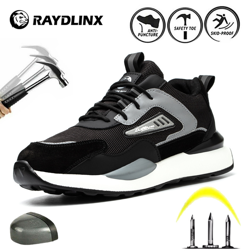 Zapatos de protección laboral preferidos transfronterizos anti-Smashing anti-piercing transpirable suave Four Seasons zapatos de protección antideslizantes zapatos de trabajo zapatos de seguridad