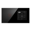 157 touch single circle black one open + AC socket