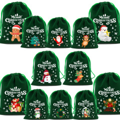 クロスボーダー卸売赤クリスマスギフトバッグクリスマスキャンディースナックバッグ平安果包装袋包装リンゴ袋