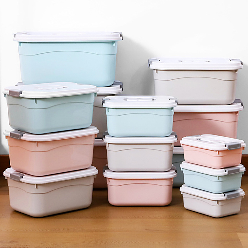 Storage box clothes plastic storage box household children's toy storage box bed clothes finishing box wholesale oversized
